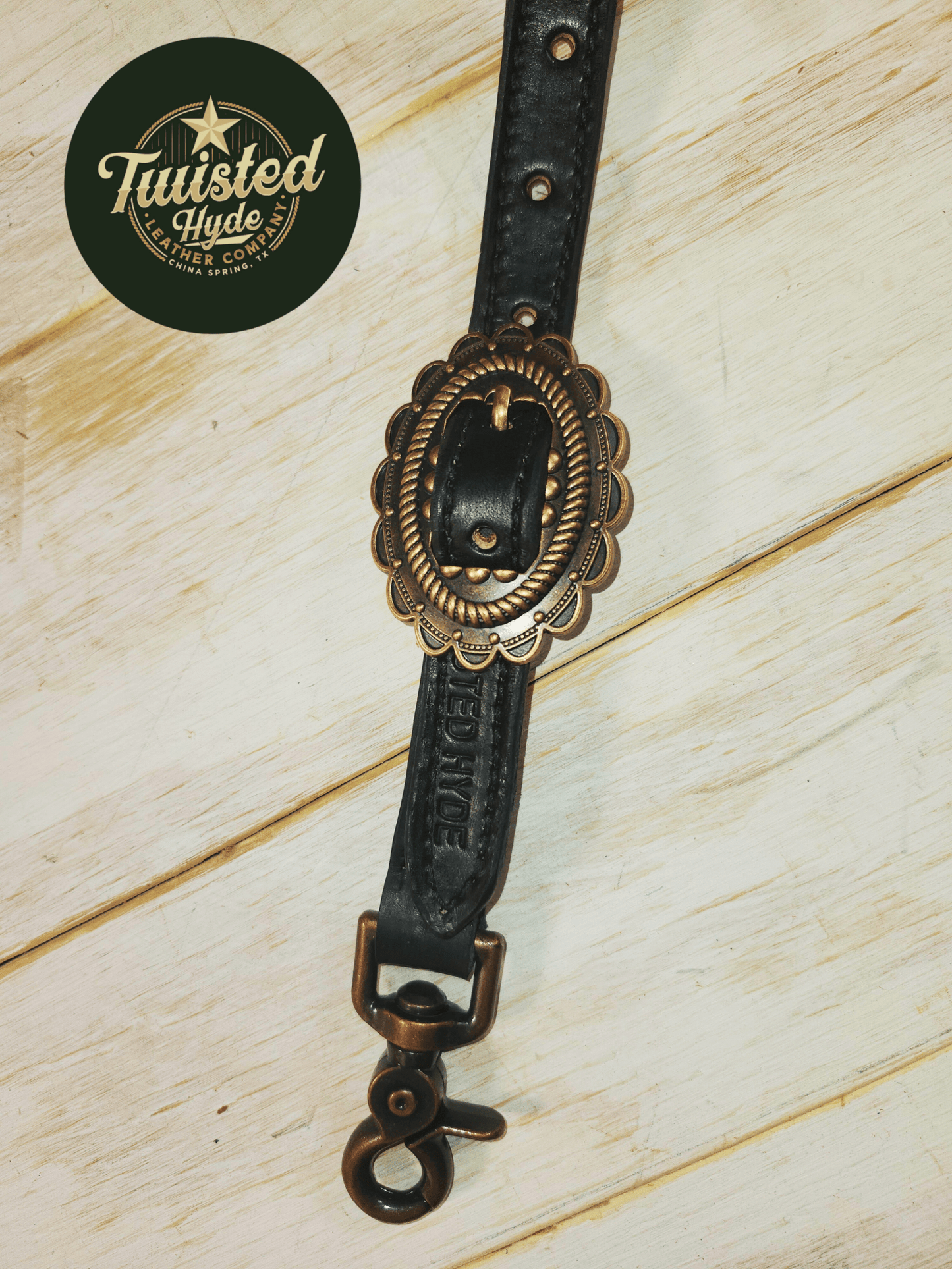 Black and Wool Inlay Set - Twisted Hyde Leather Co.