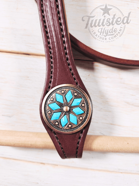 Browband Headstall - Twisted Hyde Leather Co.