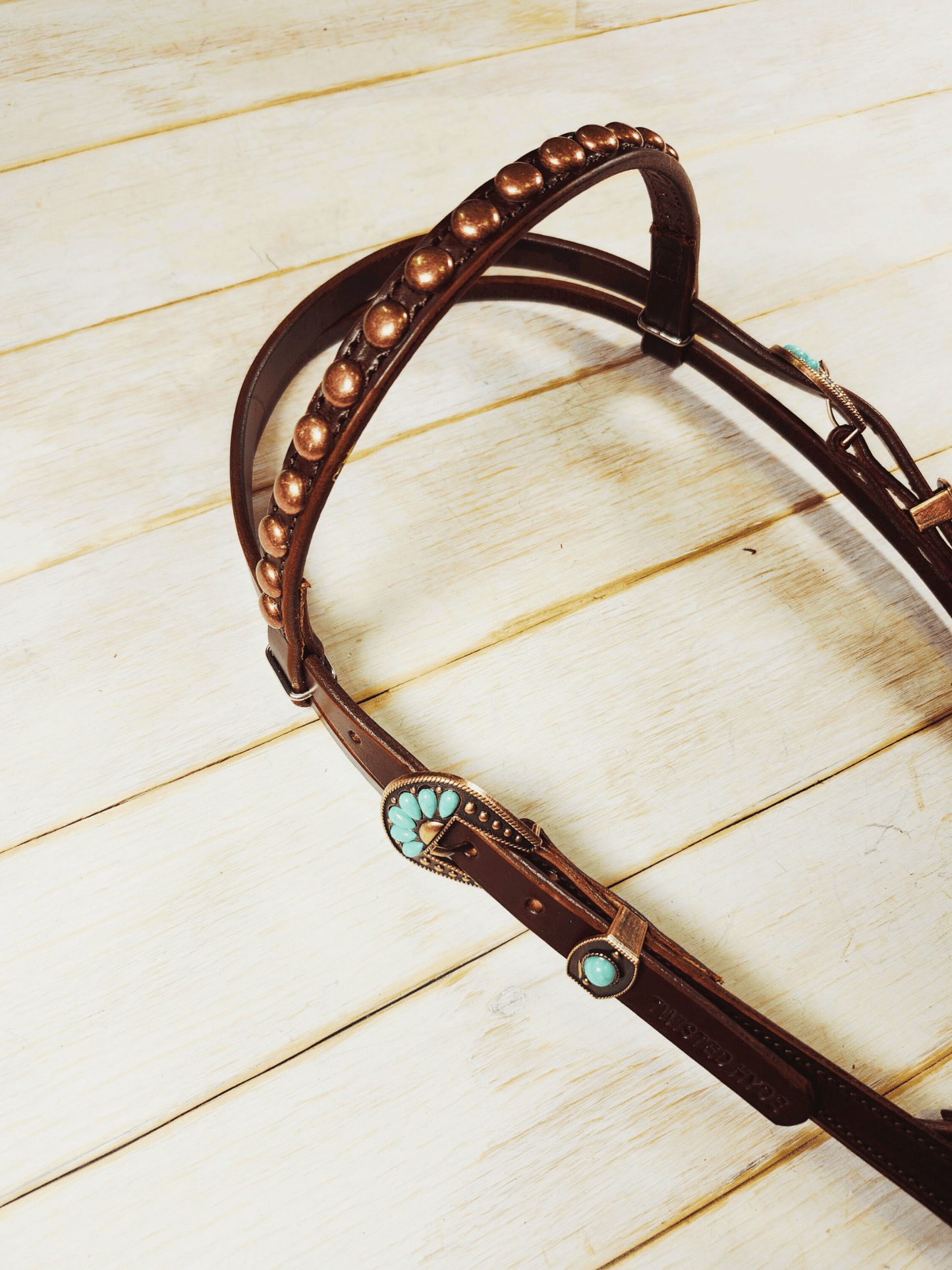 Browband Headstall - Twisted Hyde Leather Co.