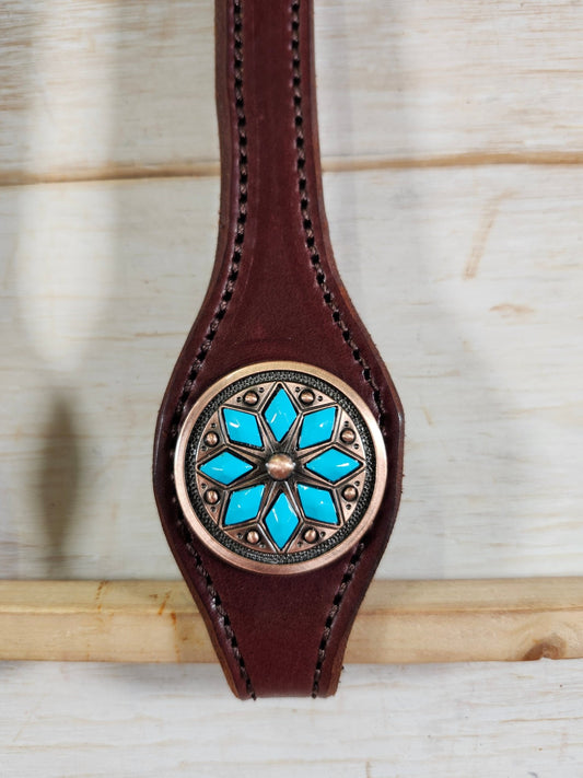 Double Ear Headstall - Twisted Hyde Leather Co.