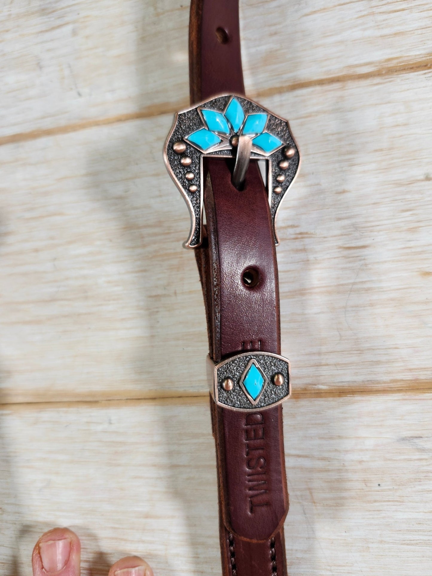 Double Ear Headstall - Twisted Hyde Leather Co.