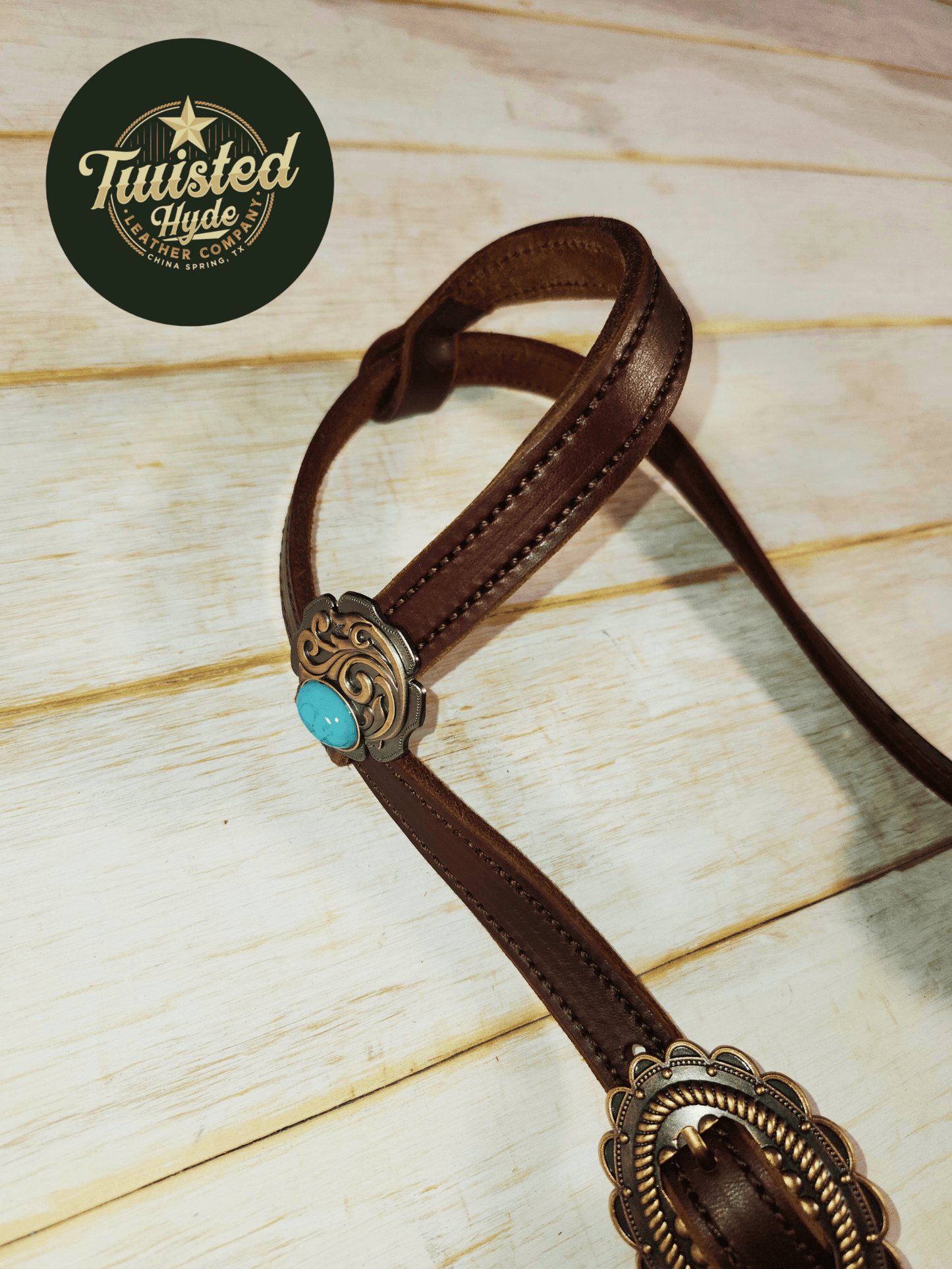 Hot Oiled Single Ear Headstall - Twisted Hyde Leather Co.
