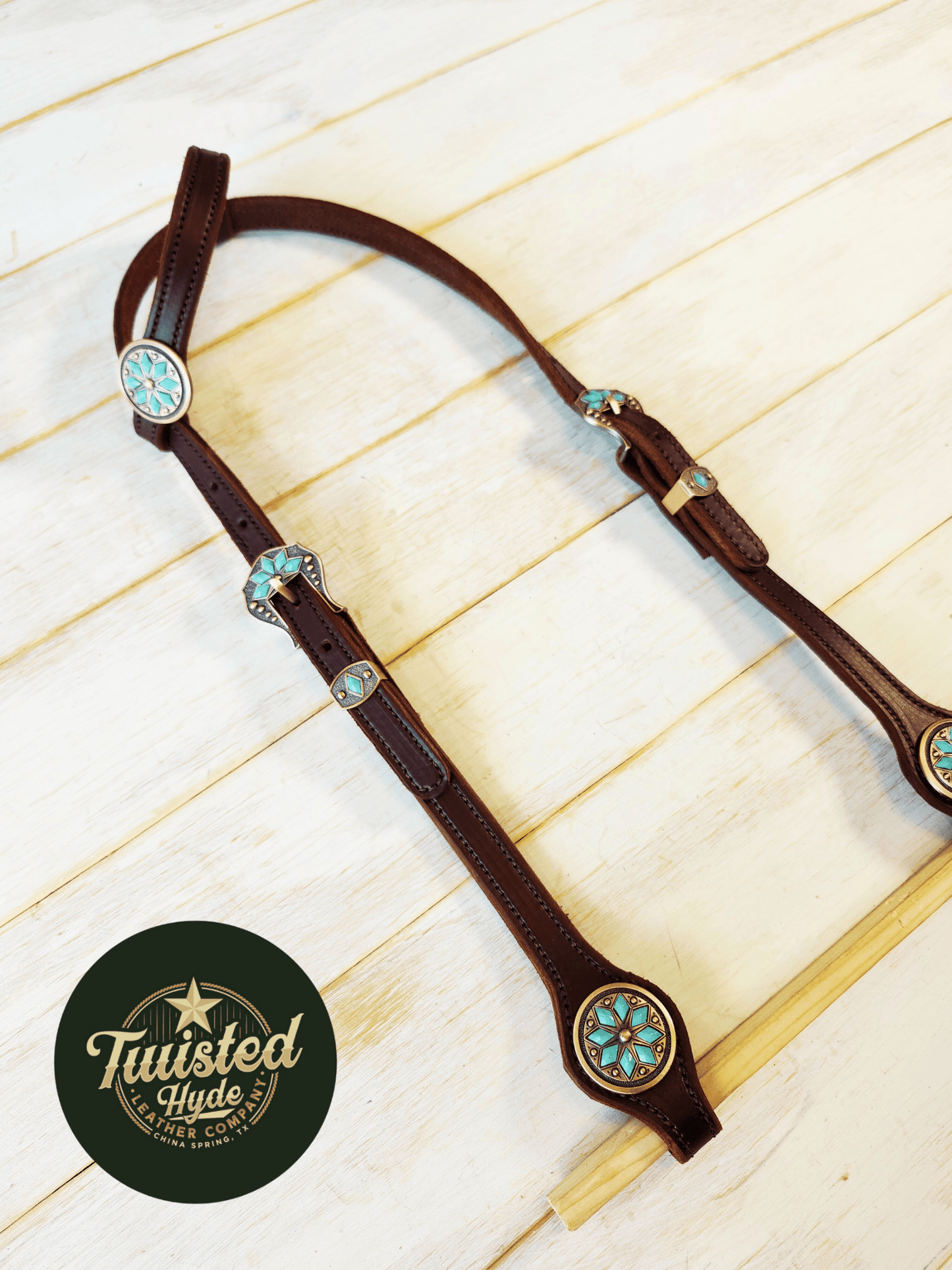 Hot Oiled Single Ear Headstall - Twisted Hyde Leather Co.