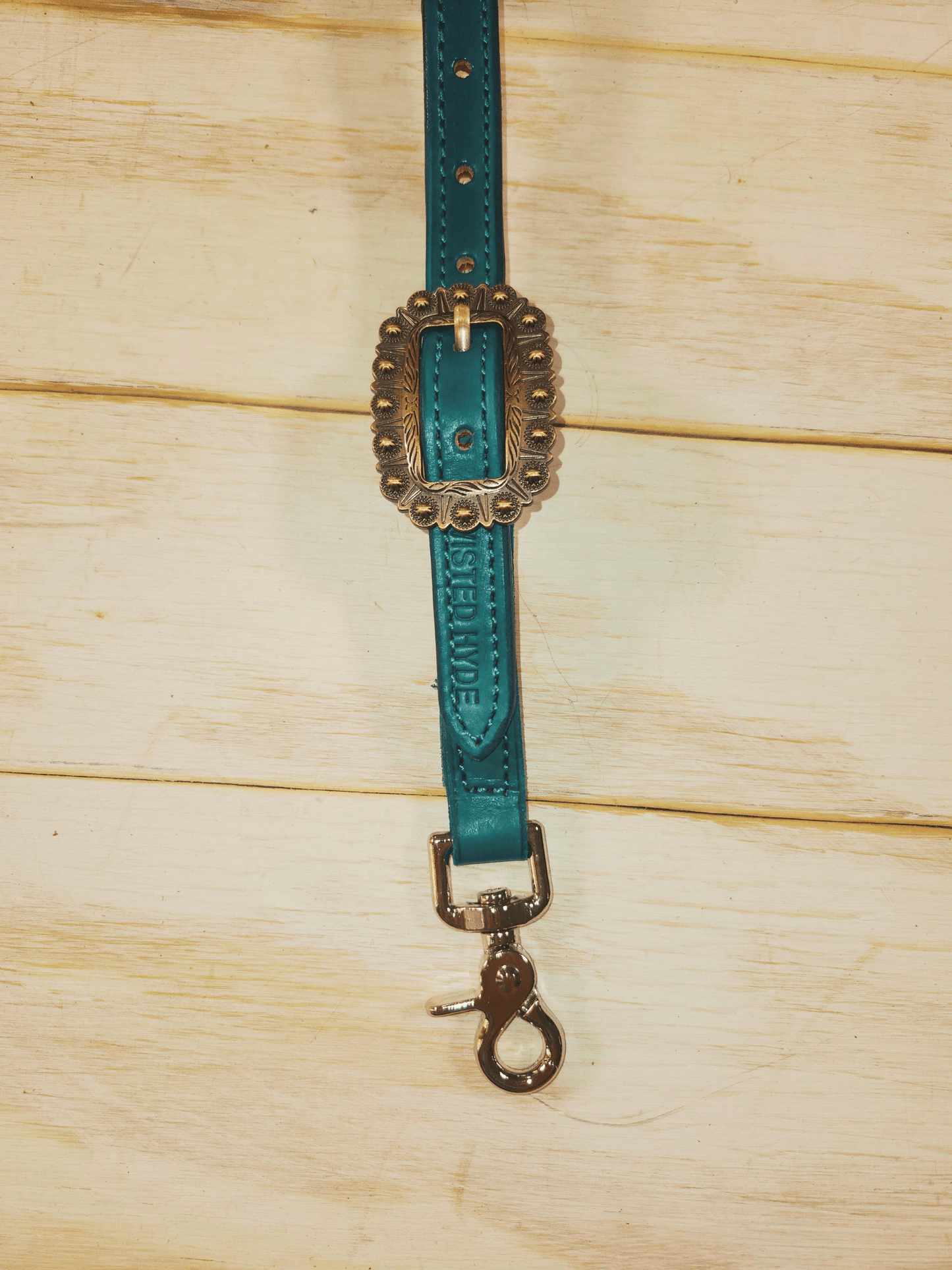 Leopard and Teal Tack Set - Twisted Hyde Leather Co.