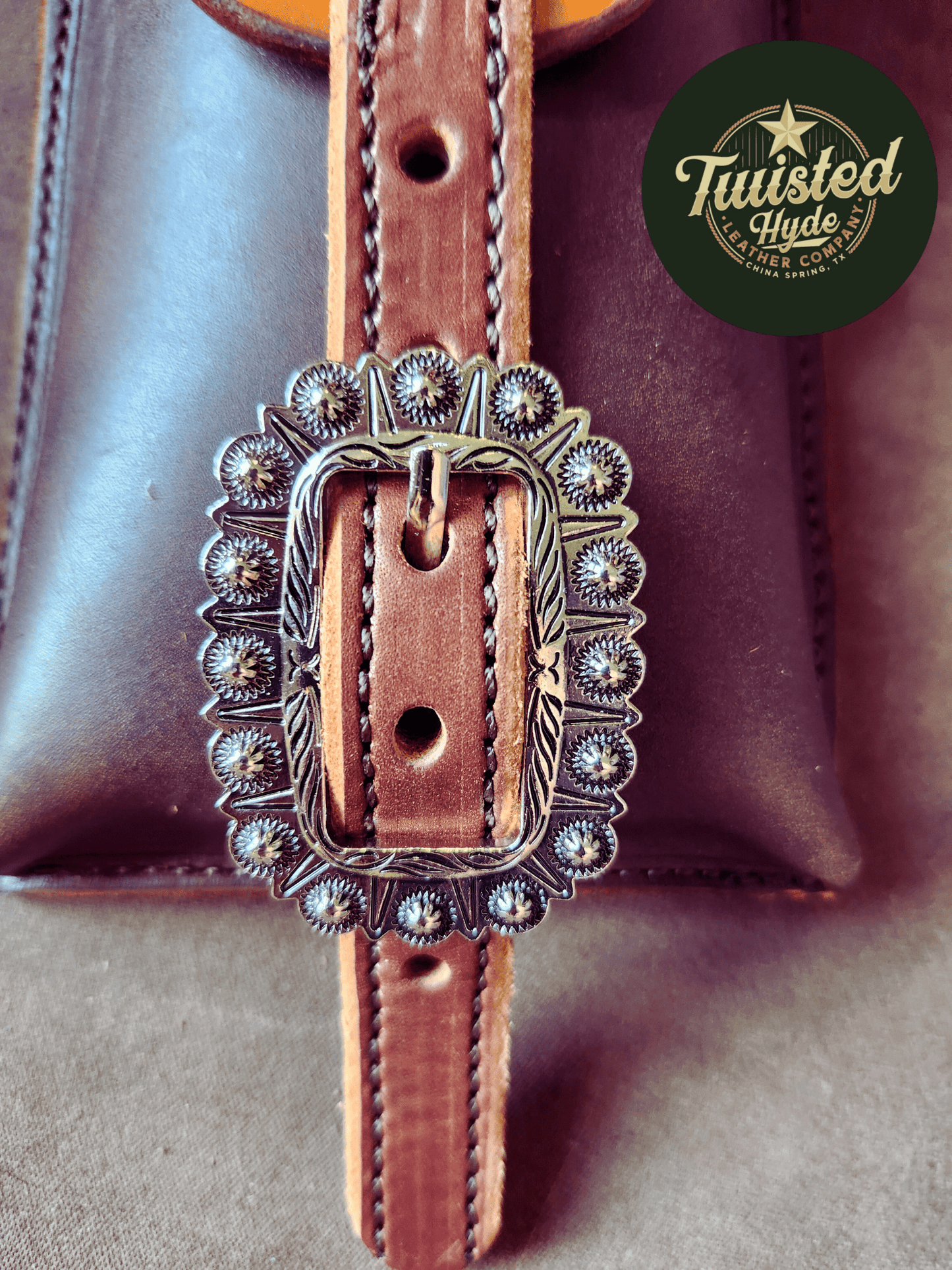 Rear Cinch Saddle Bag - Twisted Hyde Leather Co.