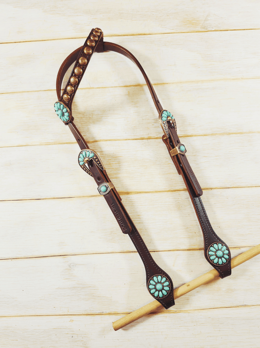 Single Ear Headstall - Twisted Hyde Leather Co.
