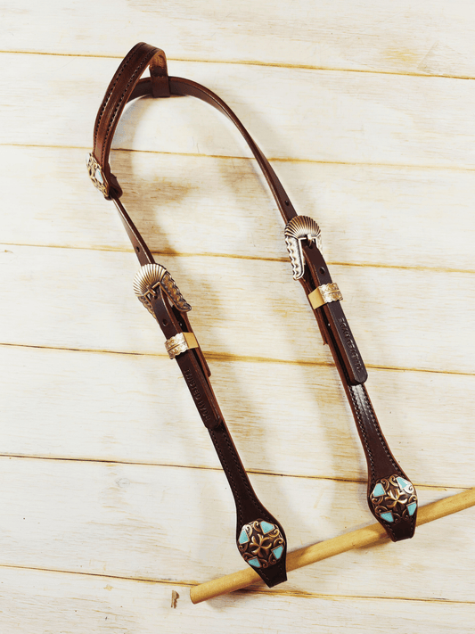 Single Ear Headstall - Twisted Hyde Leather Co.