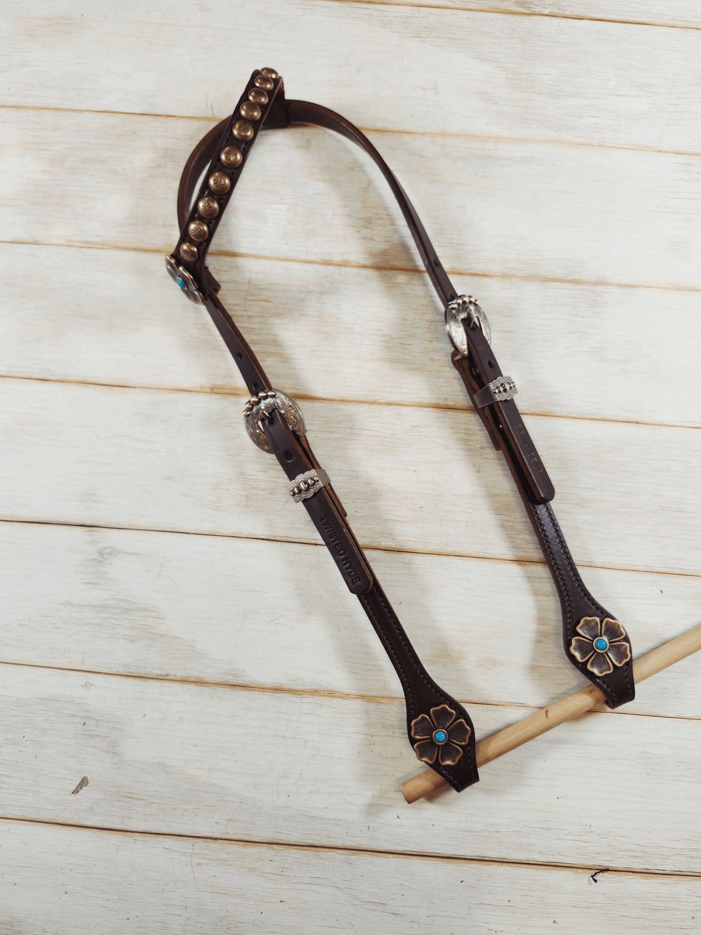 Single Ear Headstall - Twisted Hyde Leather Co.