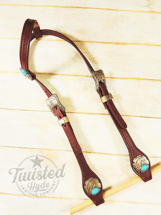 Single Ear Headstall - Twisted Hyde Leather Co.