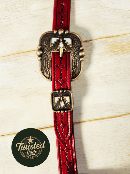 Split Ear Headstall - Twisted Hyde Leather Co.