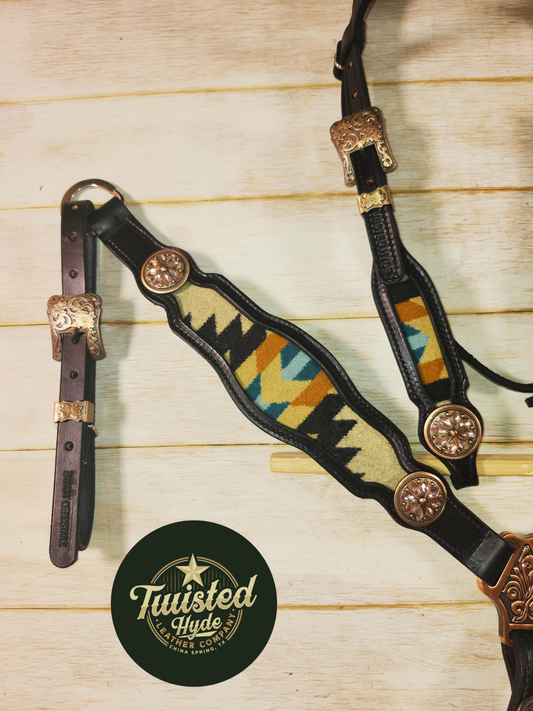 Black and Wool Inlay Set