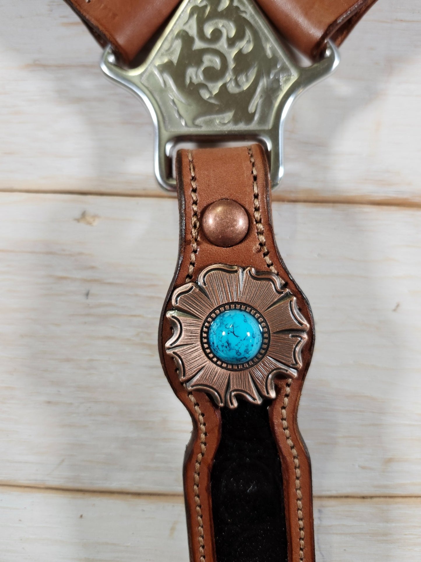 Black Alligator Embossed Tack Set - Twisted Hyde Leather Co.