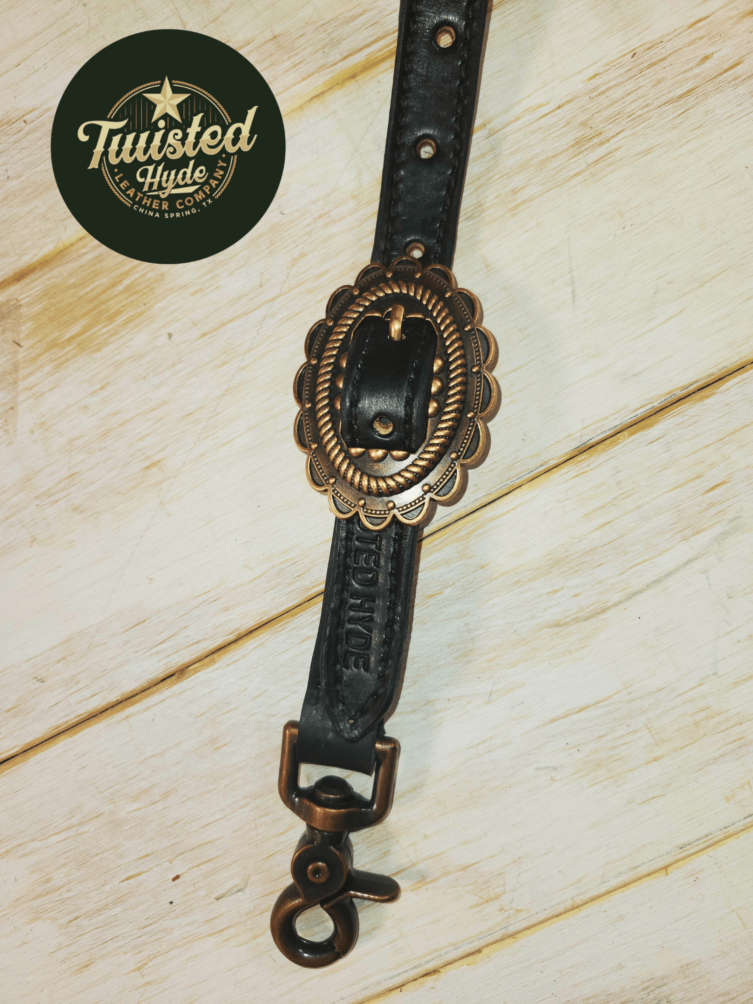 Black and Wool Inlay Set - Twisted Hyde Leather Co.