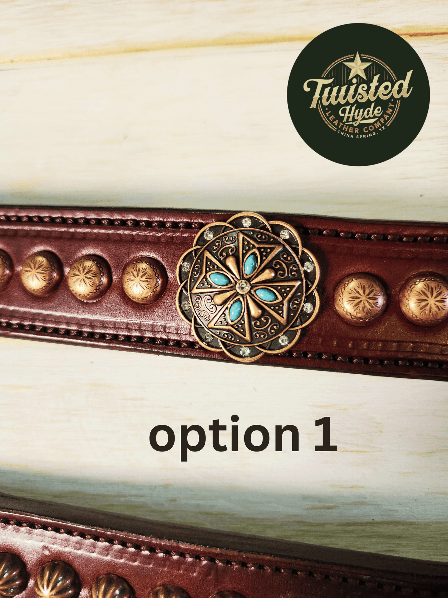 Breast Collars with conchos and spots - Twisted Hyde Leather Co.