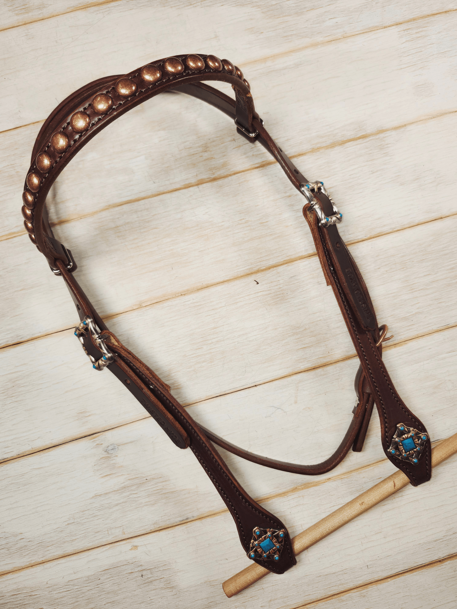Browband Headstall - Twisted Hyde Leather Co.