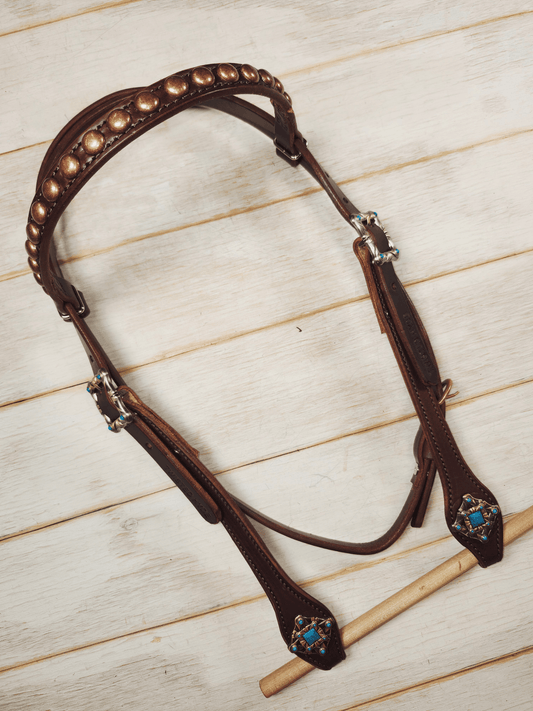 Browband Headstall - Twisted Hyde Leather Co.