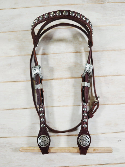 Browband Headstall - Twisted Hyde Leather Co.