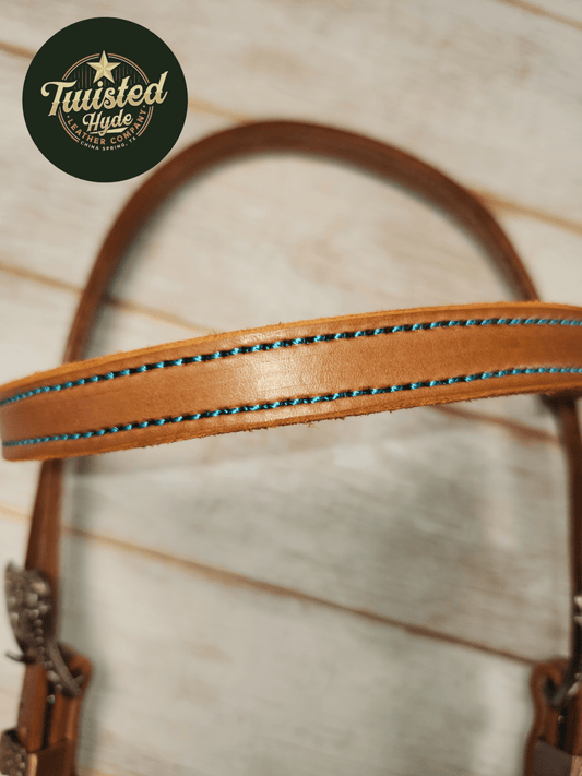 Browband Headstall - Twisted Hyde Leather Co.