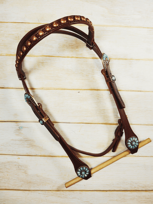 Browband Headstall - Twisted Hyde Leather Co.