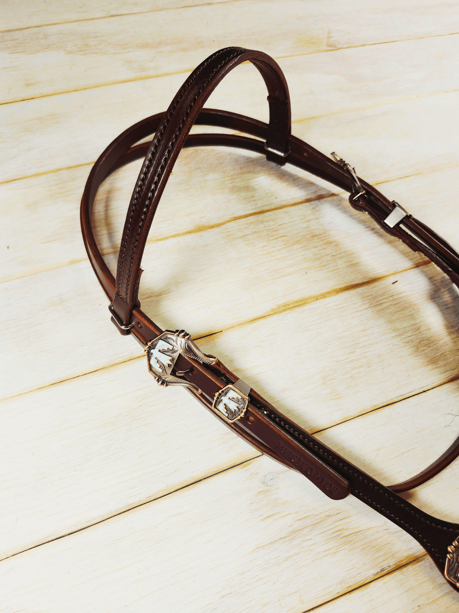 Browband Headstall - Twisted Hyde Leather Co.