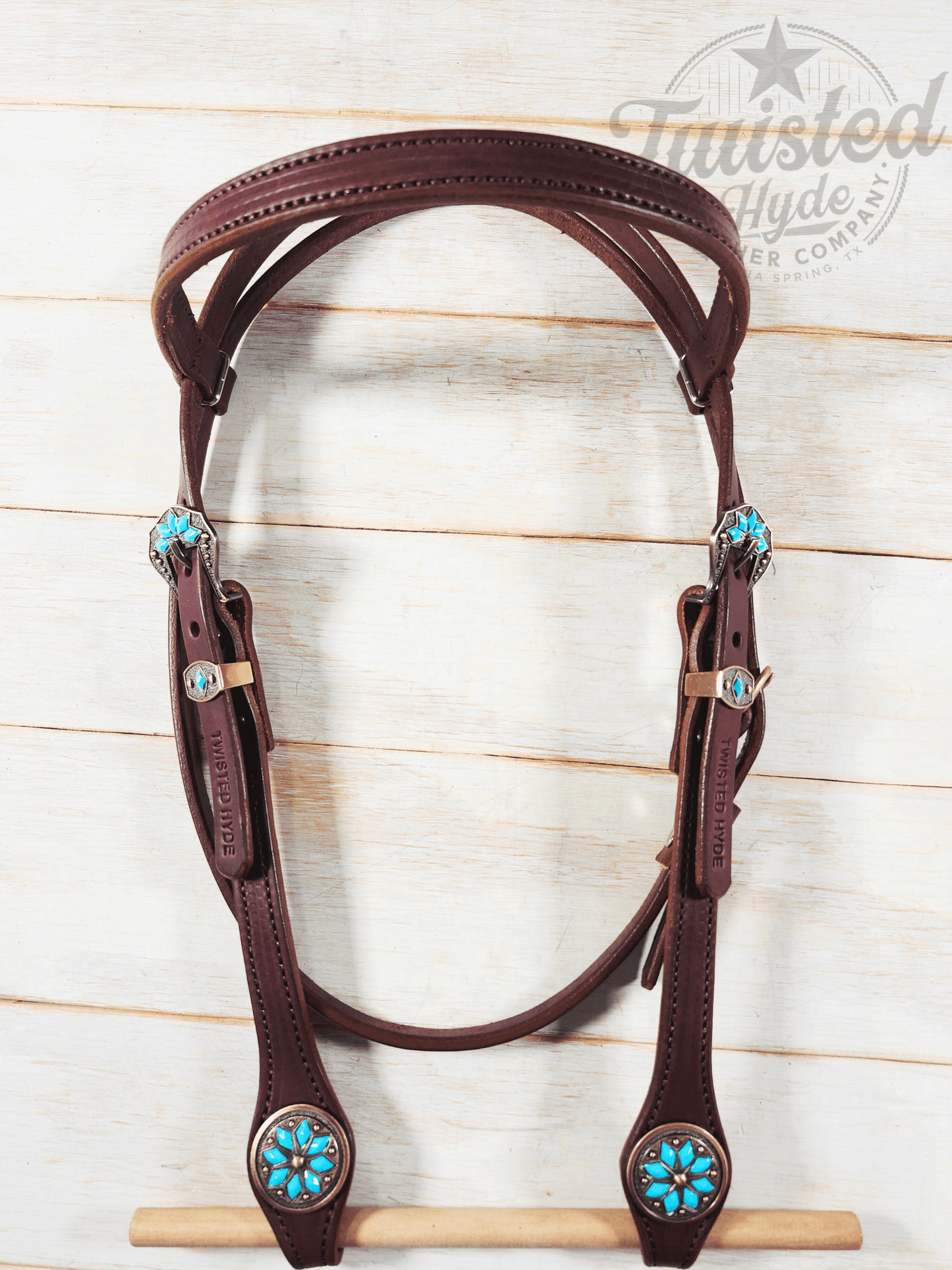 Browband Headstall - Twisted Hyde Leather Co.
