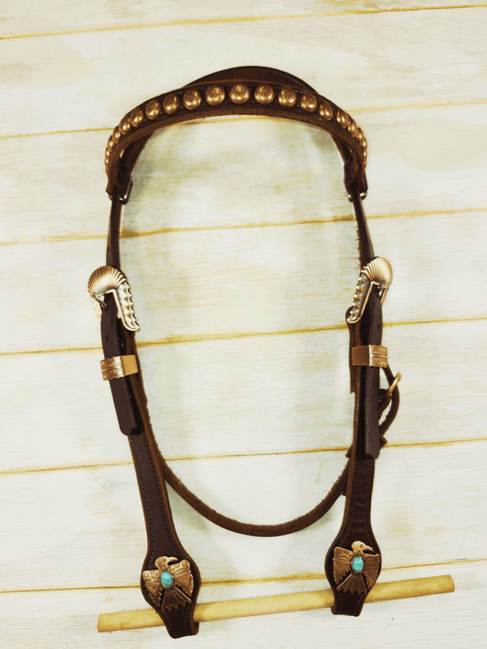 Browband Headstall - Twisted Hyde Leather Co.
