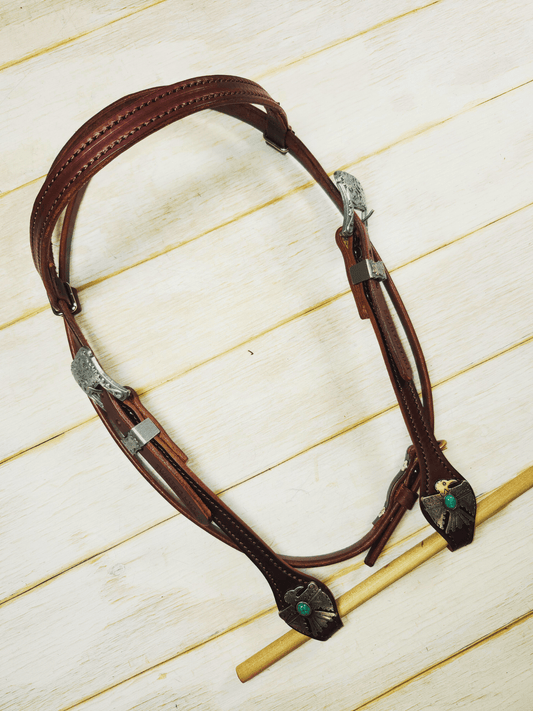 Browband Headstall - Twisted Hyde Leather Co.