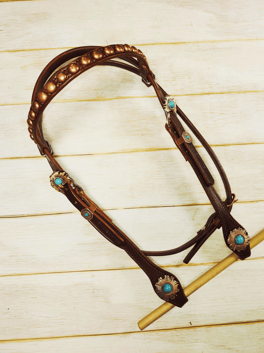 Browband Headstall - Twisted Hyde Leather Co.