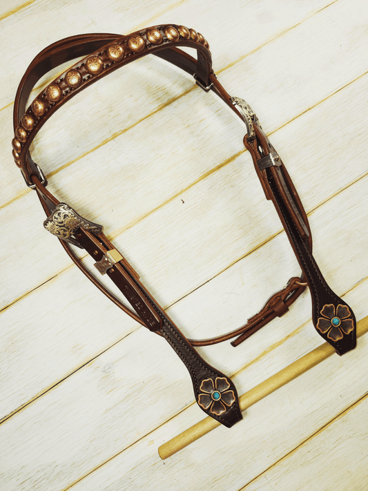 Browband Headstall - Twisted Hyde Leather Co.