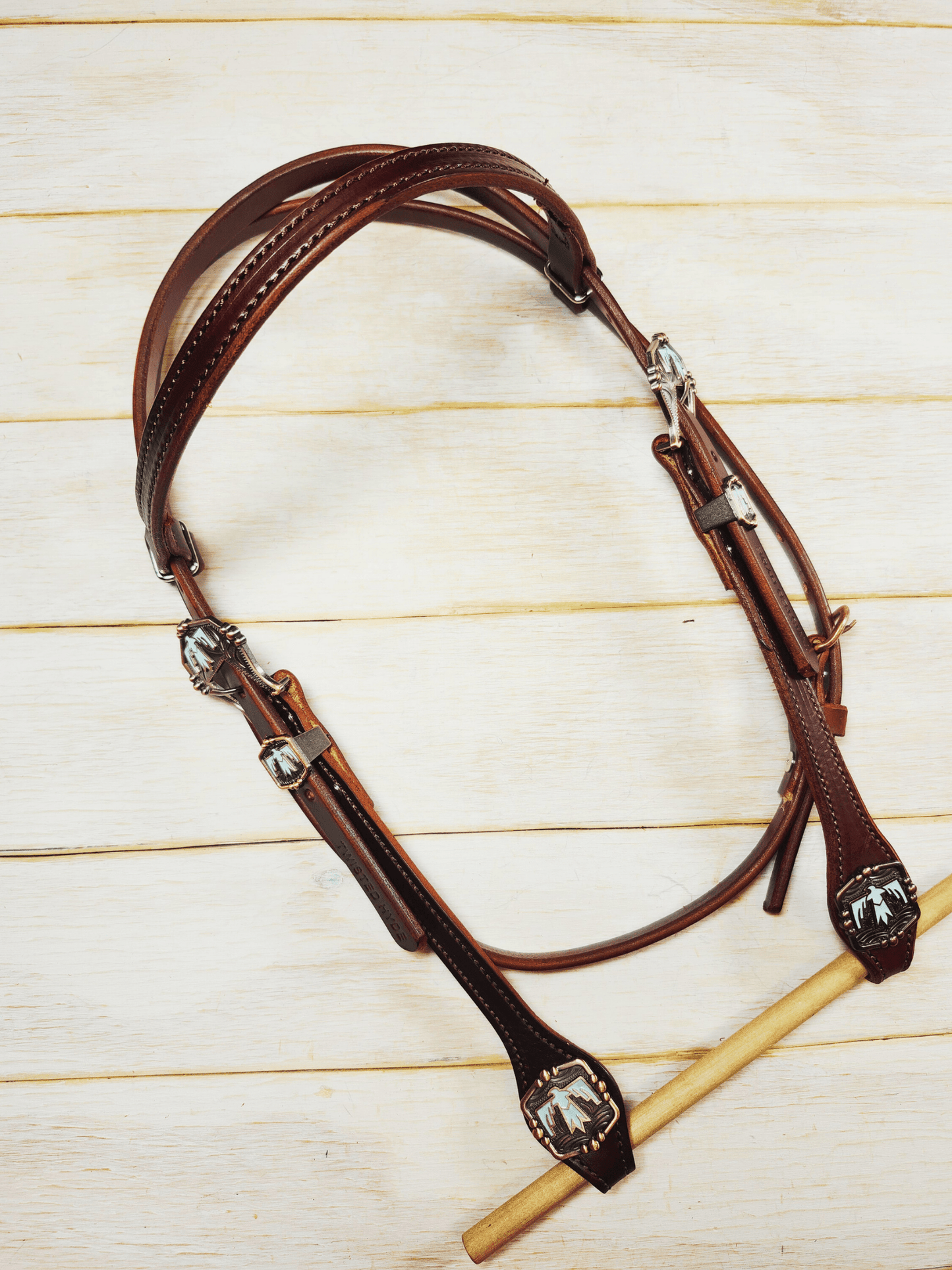Browband Headstall - Twisted Hyde Leather Co.
