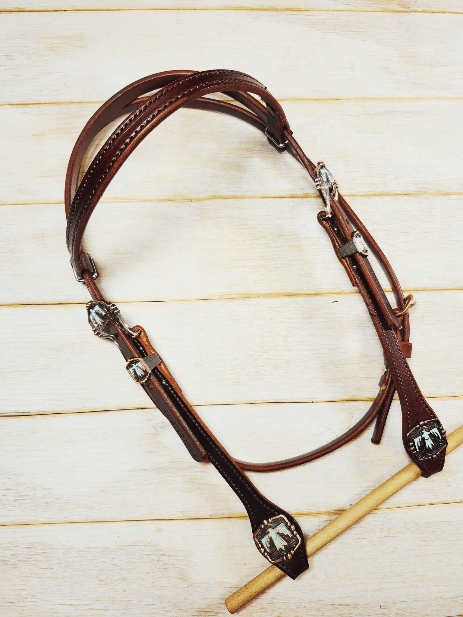 Browband Headstall - Twisted Hyde Leather Co.