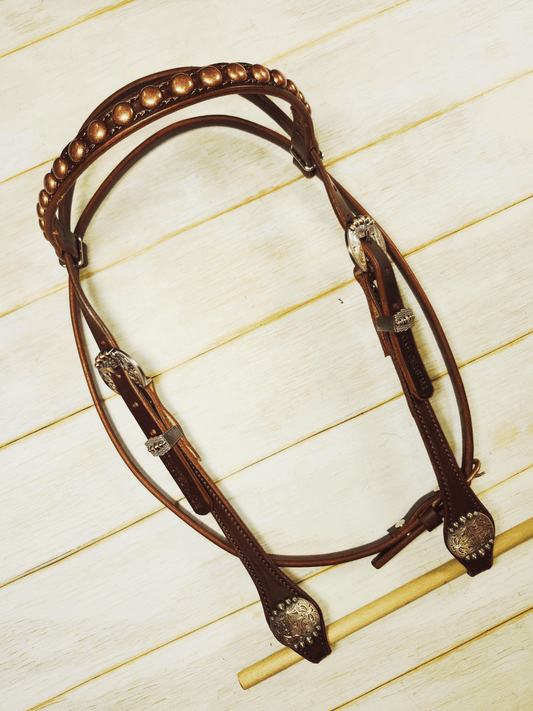 Browband Headstall - Twisted Hyde Leather Co.