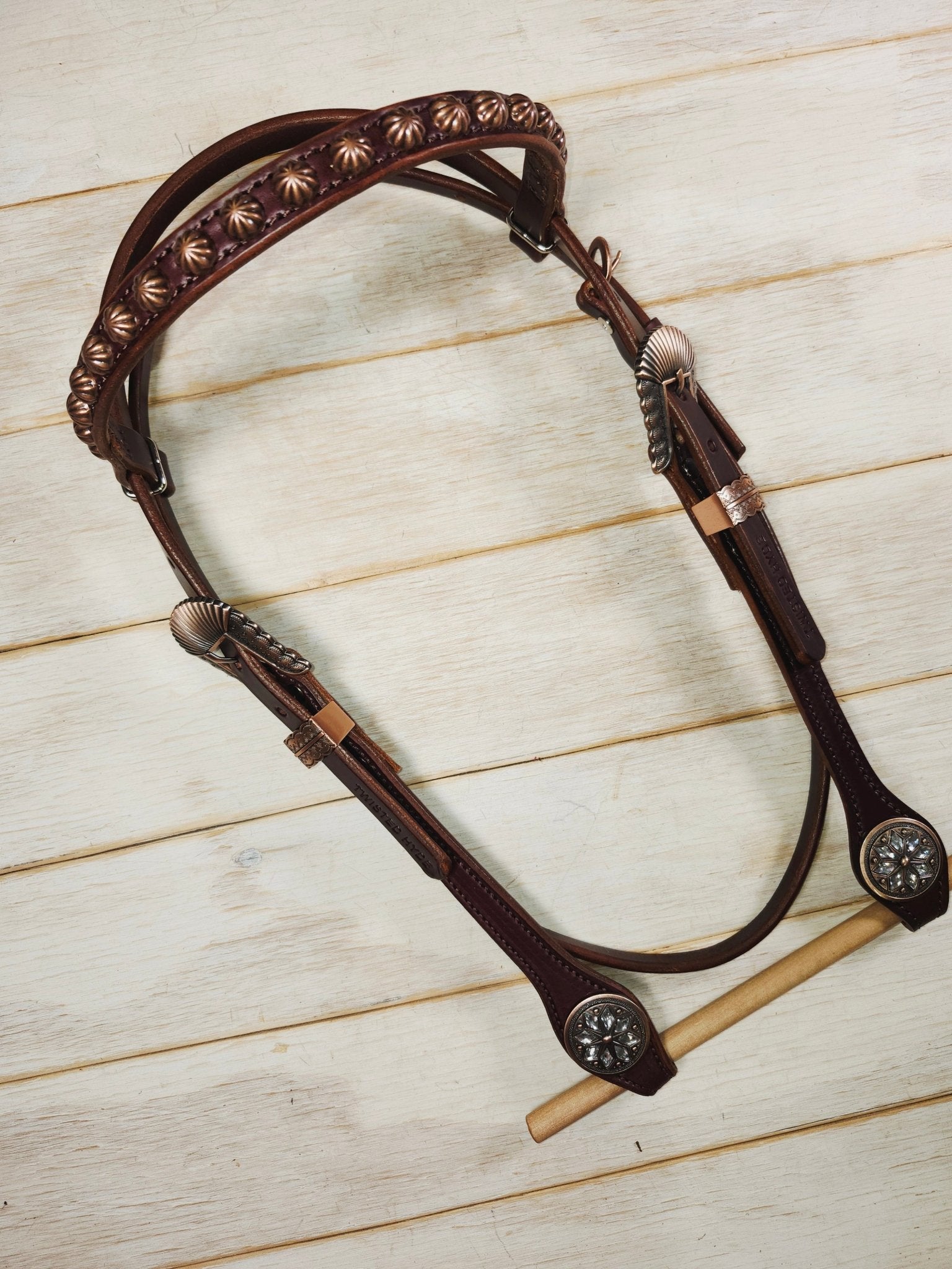 Browband Headstall - Twisted Hyde Leather Co.