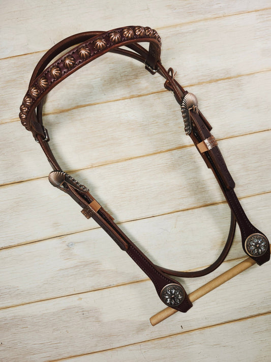 Browband Headstall - Twisted Hyde Leather Co.