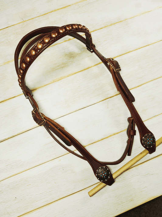 Browband Headstall - Twisted Hyde Leather Co.