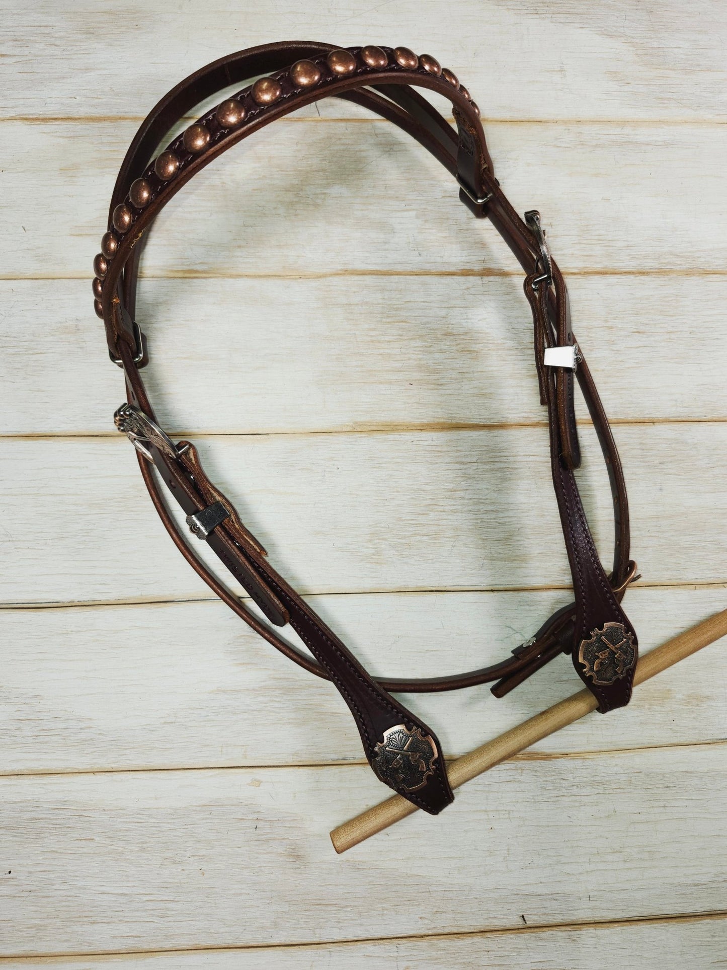 Browband Headstall (Copy) - Twisted Hyde Leather Co.