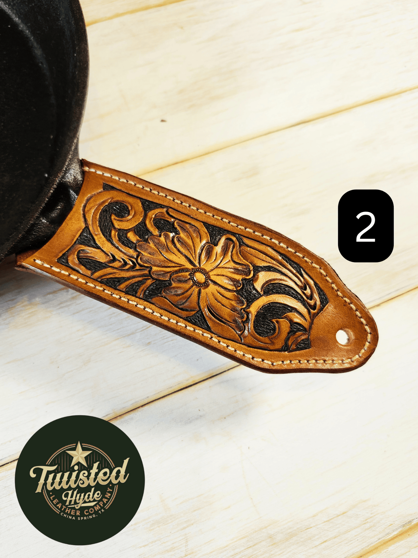 Cast Iron Skillet Handle Cover - Twisted Hyde Leather Co.