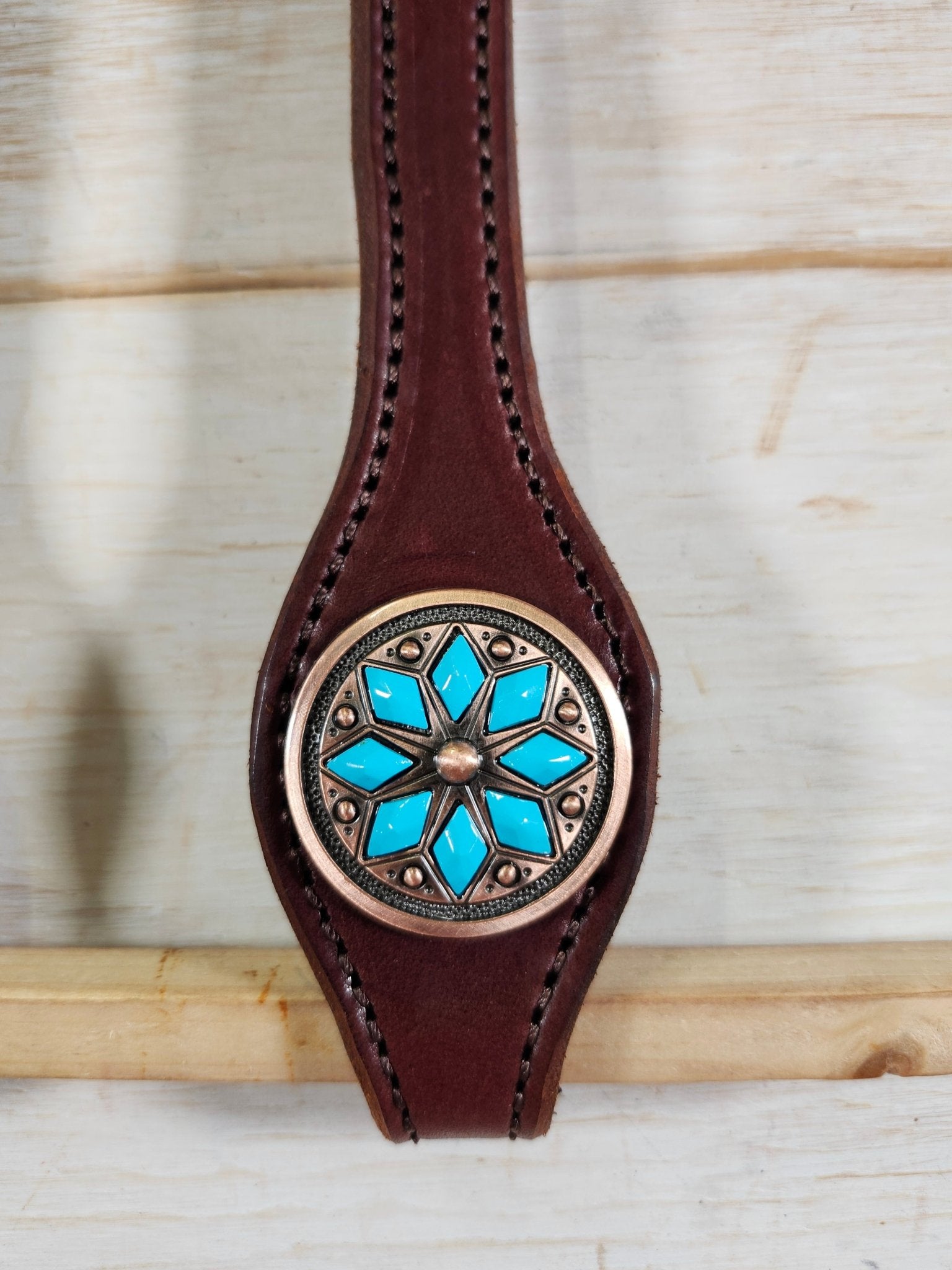 Double Ear Headstall - Twisted Hyde Leather Co.