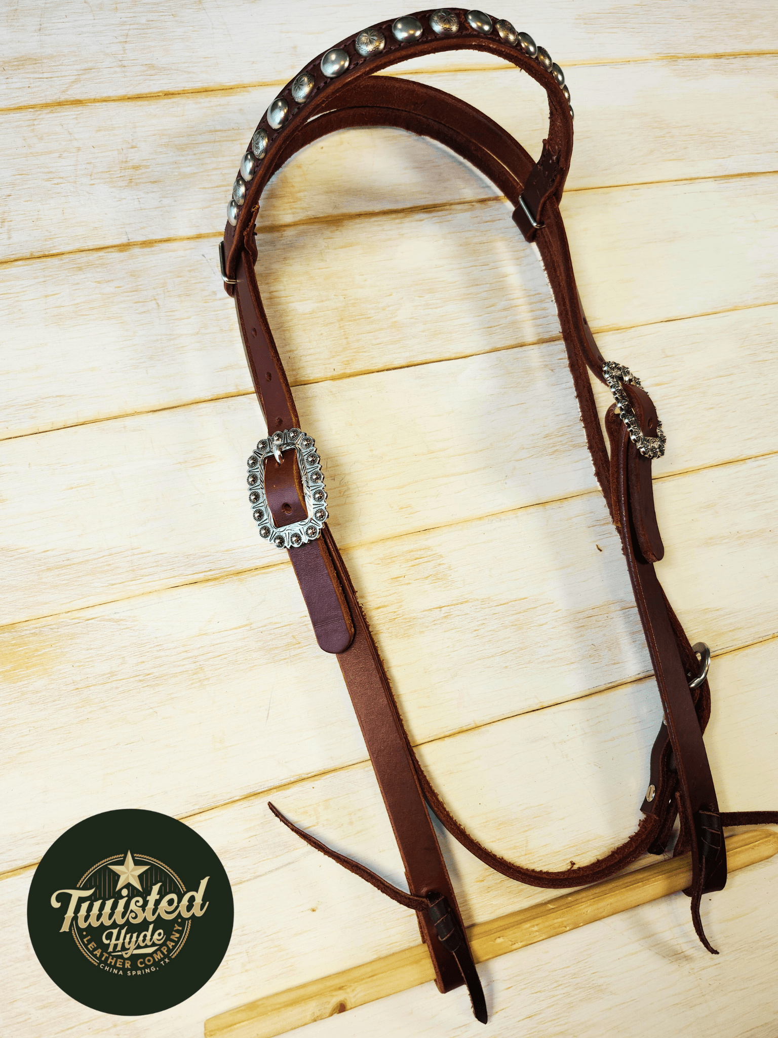 Hot Oiled Browband Headstall - Twisted Hyde Leather Co.