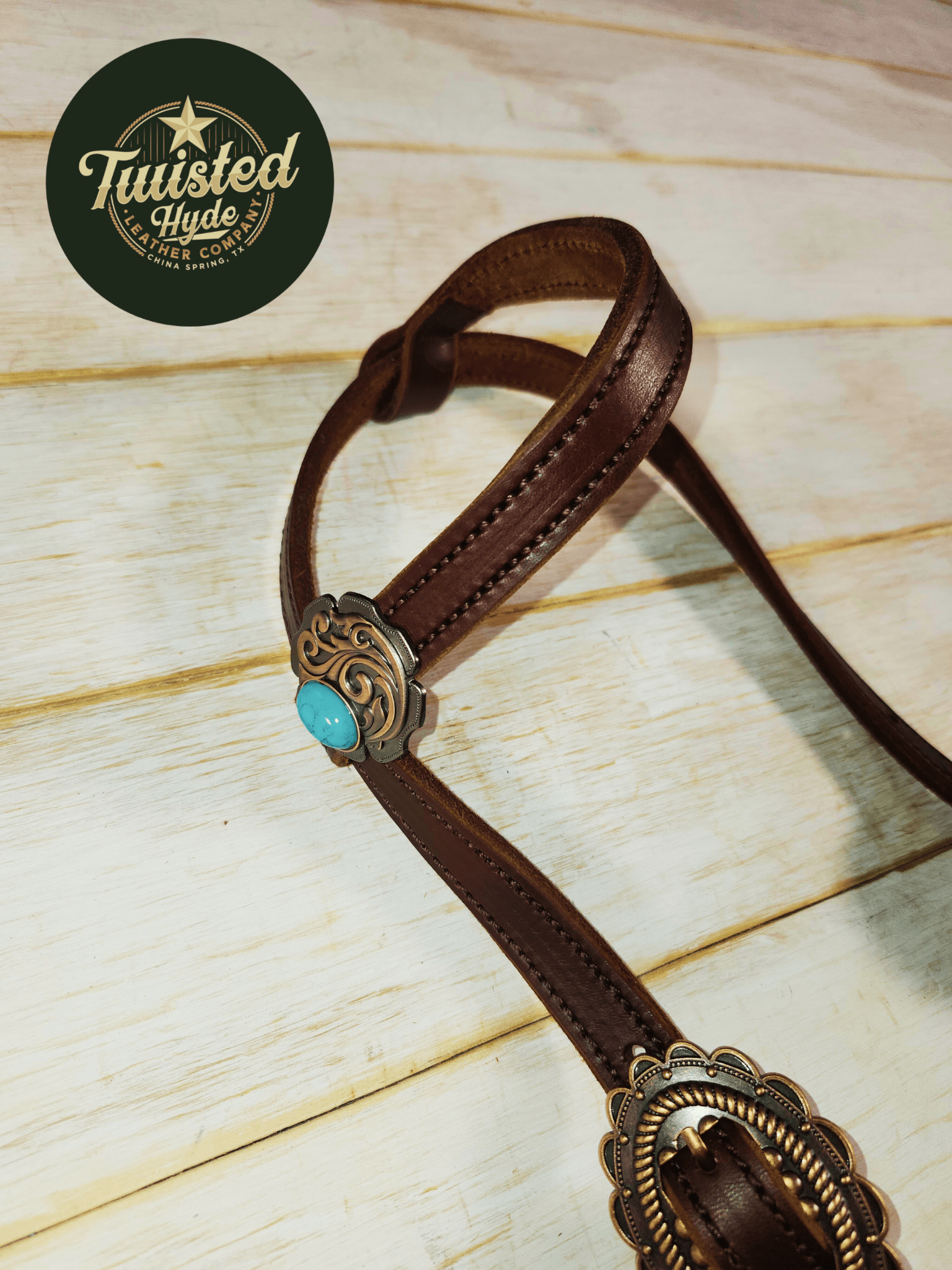Hot Oiled Single Ear Headstall - Twisted Hyde Leather Co.