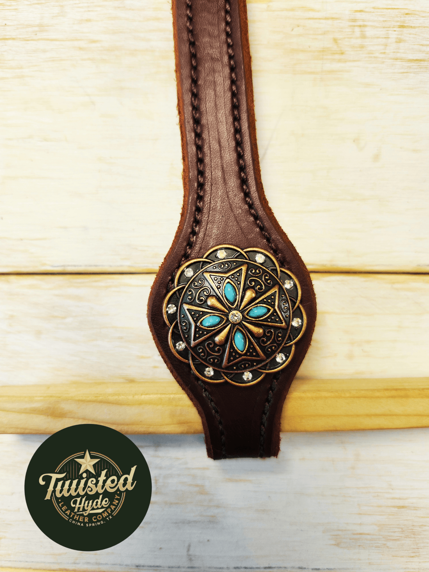 Hot Oiled Single Ear Headstall - Twisted Hyde Leather Co.