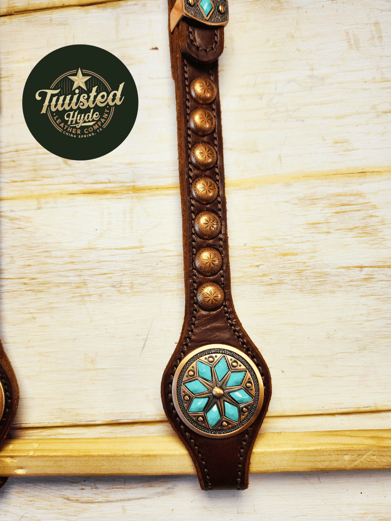 Hot Oiled Single Ear Headstall - Twisted Hyde Leather Co.