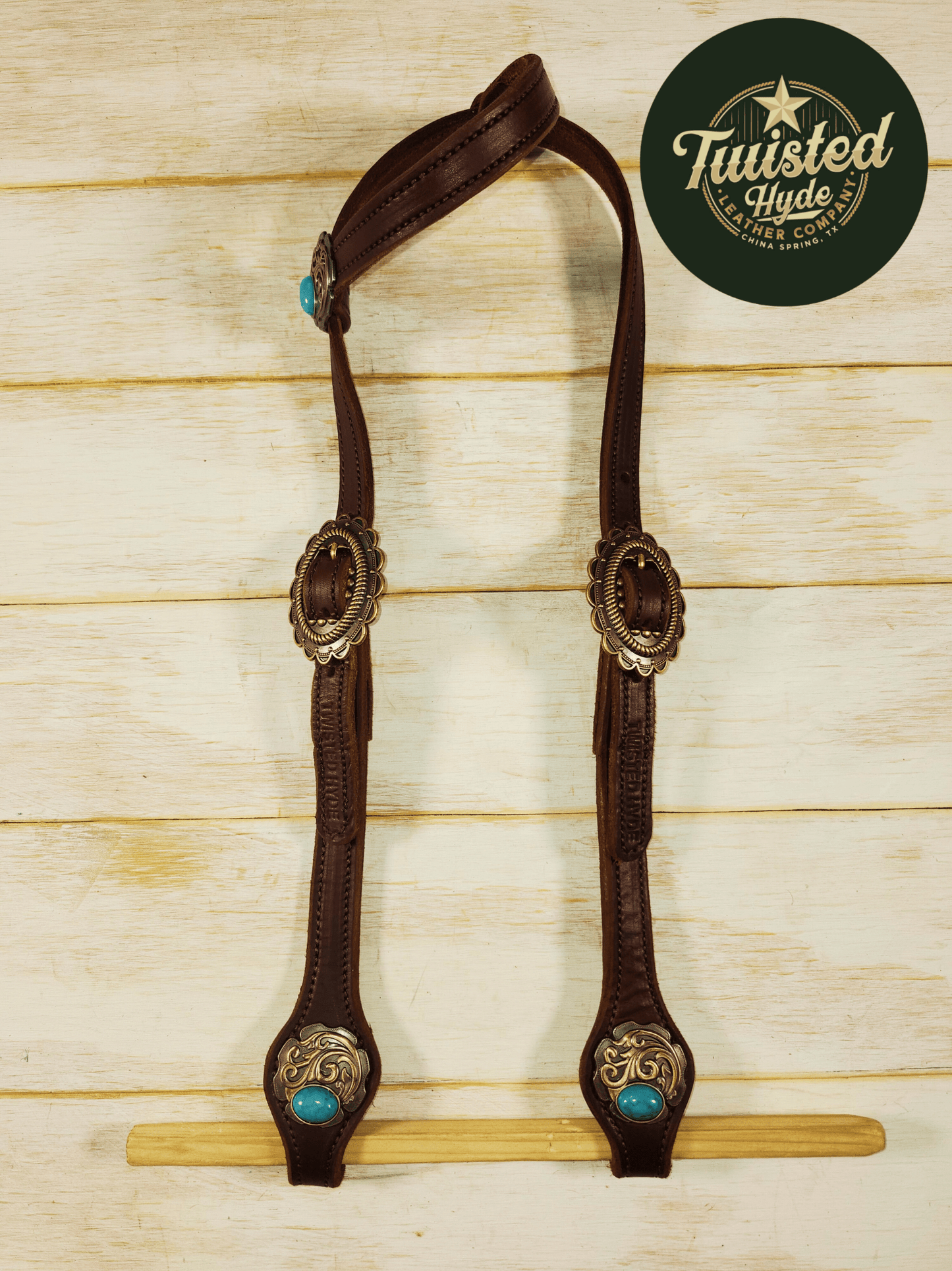 Hot Oiled Single Ear Headstall - Twisted Hyde Leather Co.