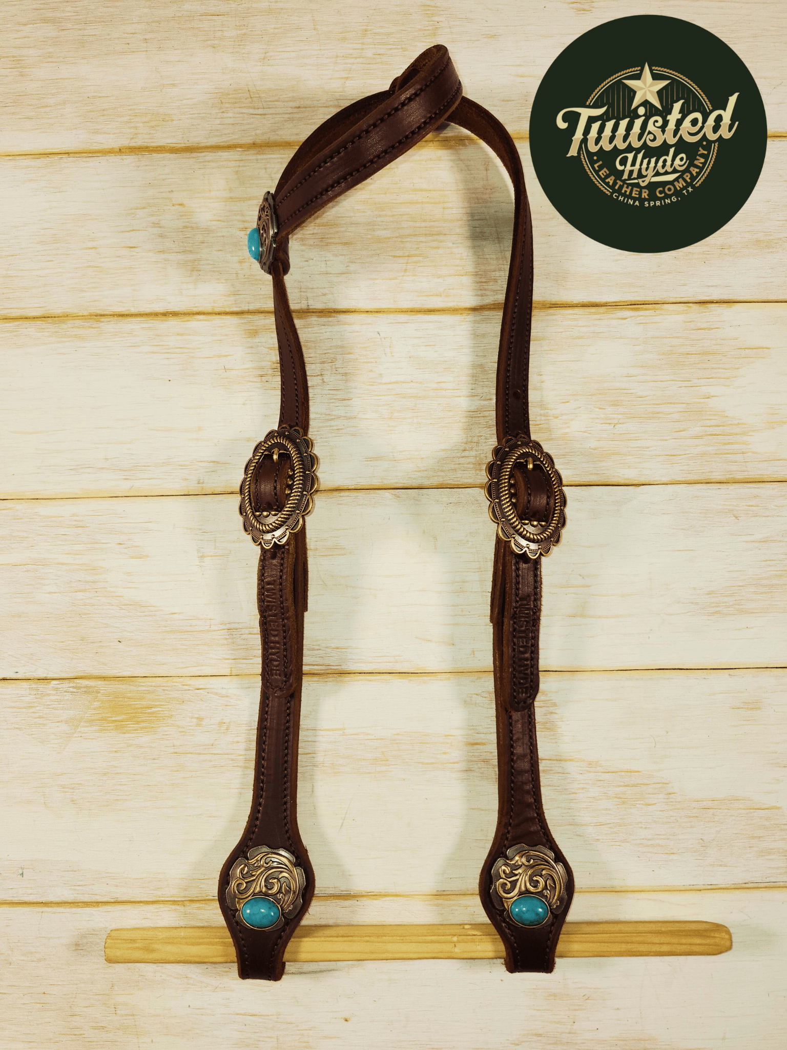Hot Oiled Single Ear Headstall - Twisted Hyde Leather Co.