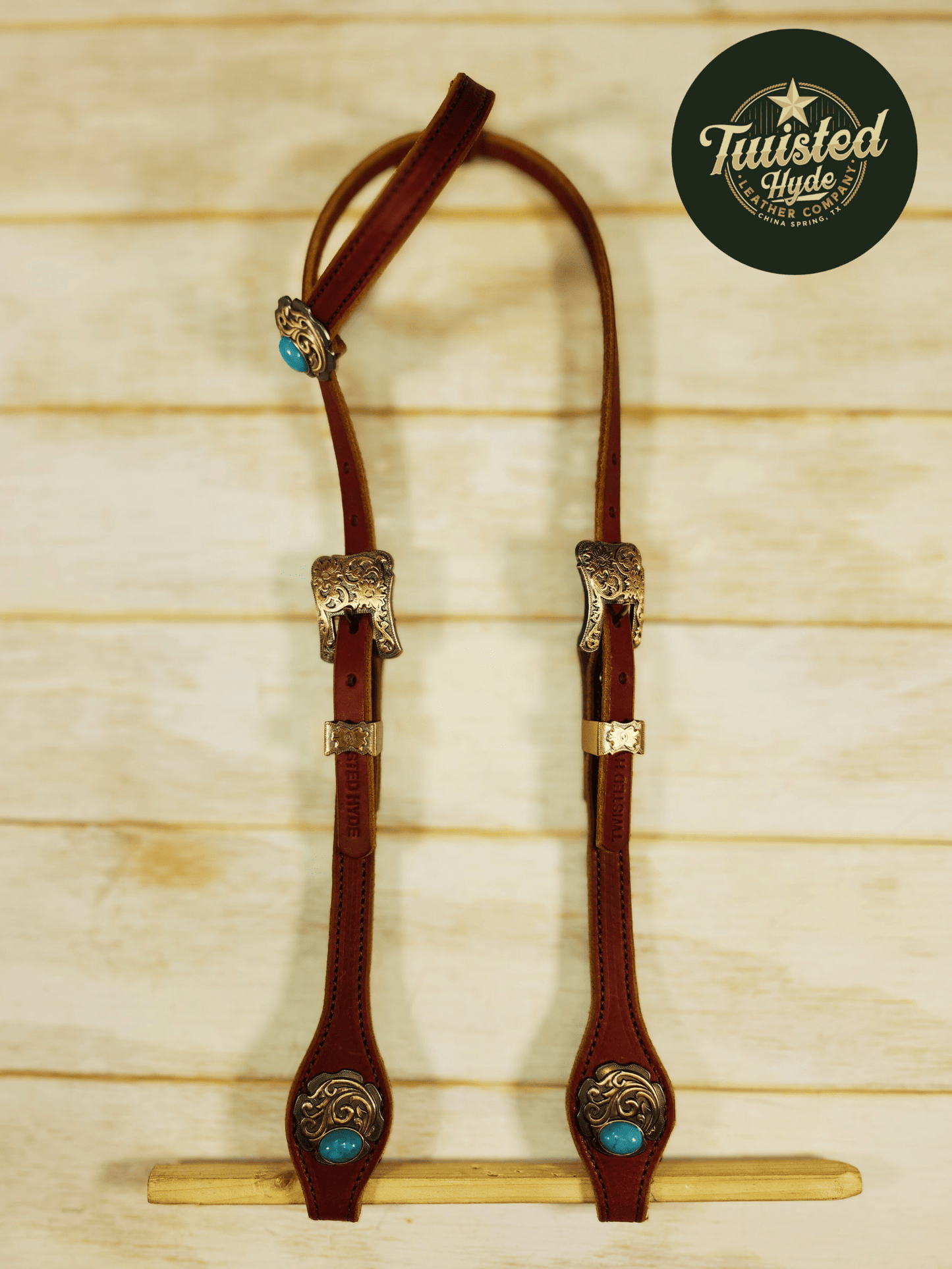 Hot Oiled Single Ear Headstall - Twisted Hyde Leather Co.