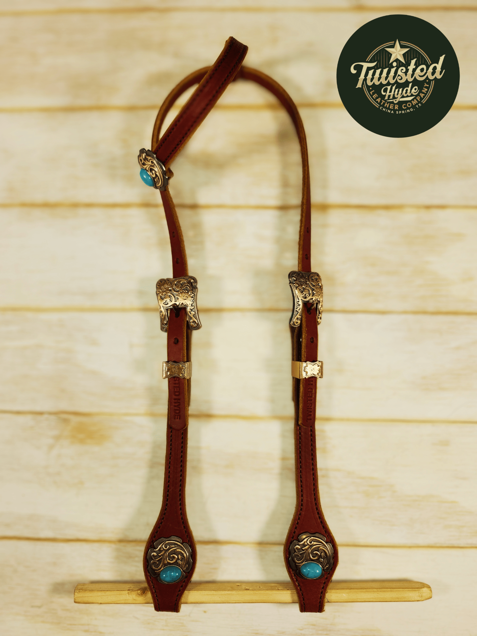 Hot Oiled Single Ear Headstall - Twisted Hyde Leather Co.