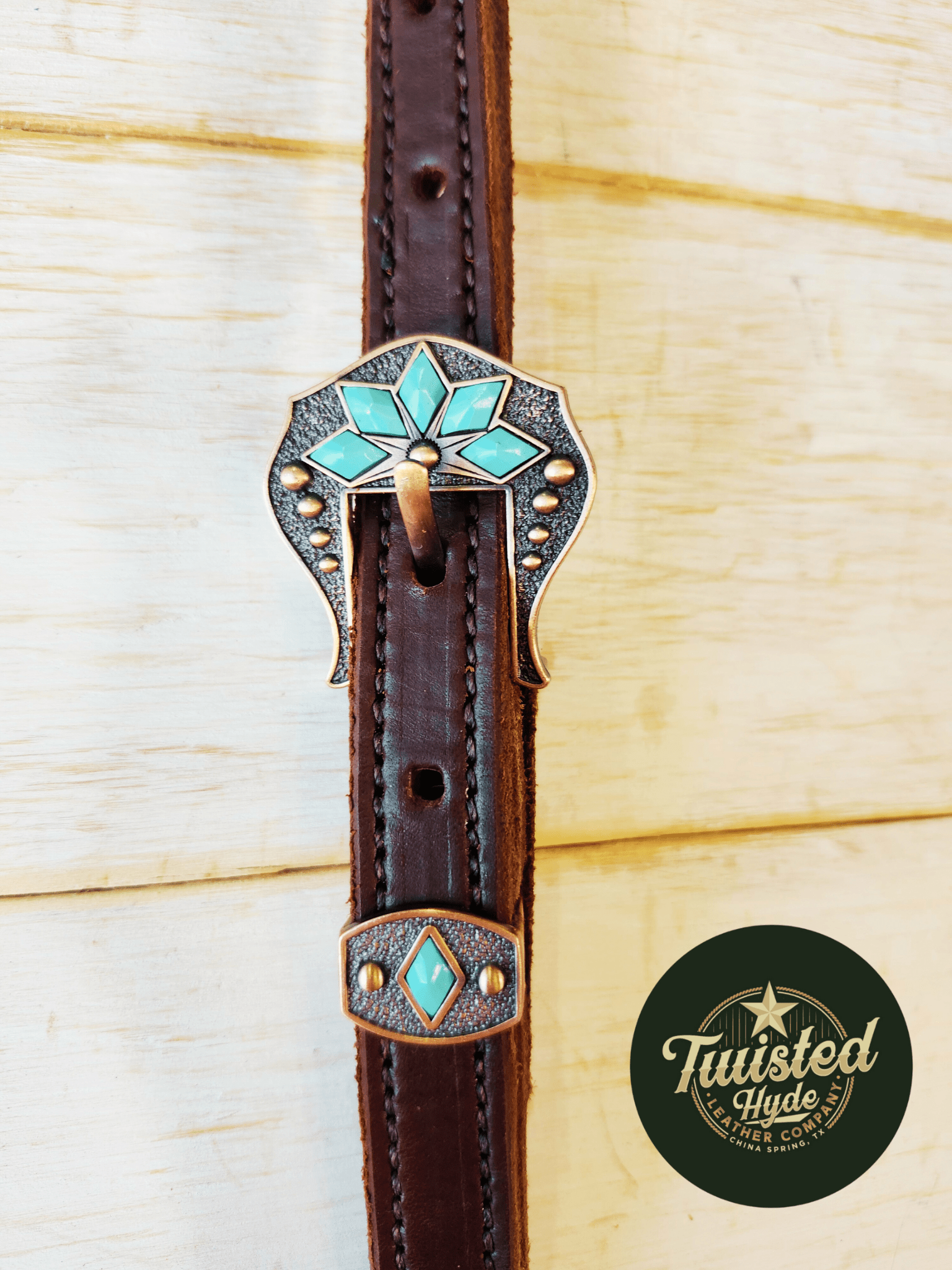Hot Oiled Single Ear Headstall - Twisted Hyde Leather Co.