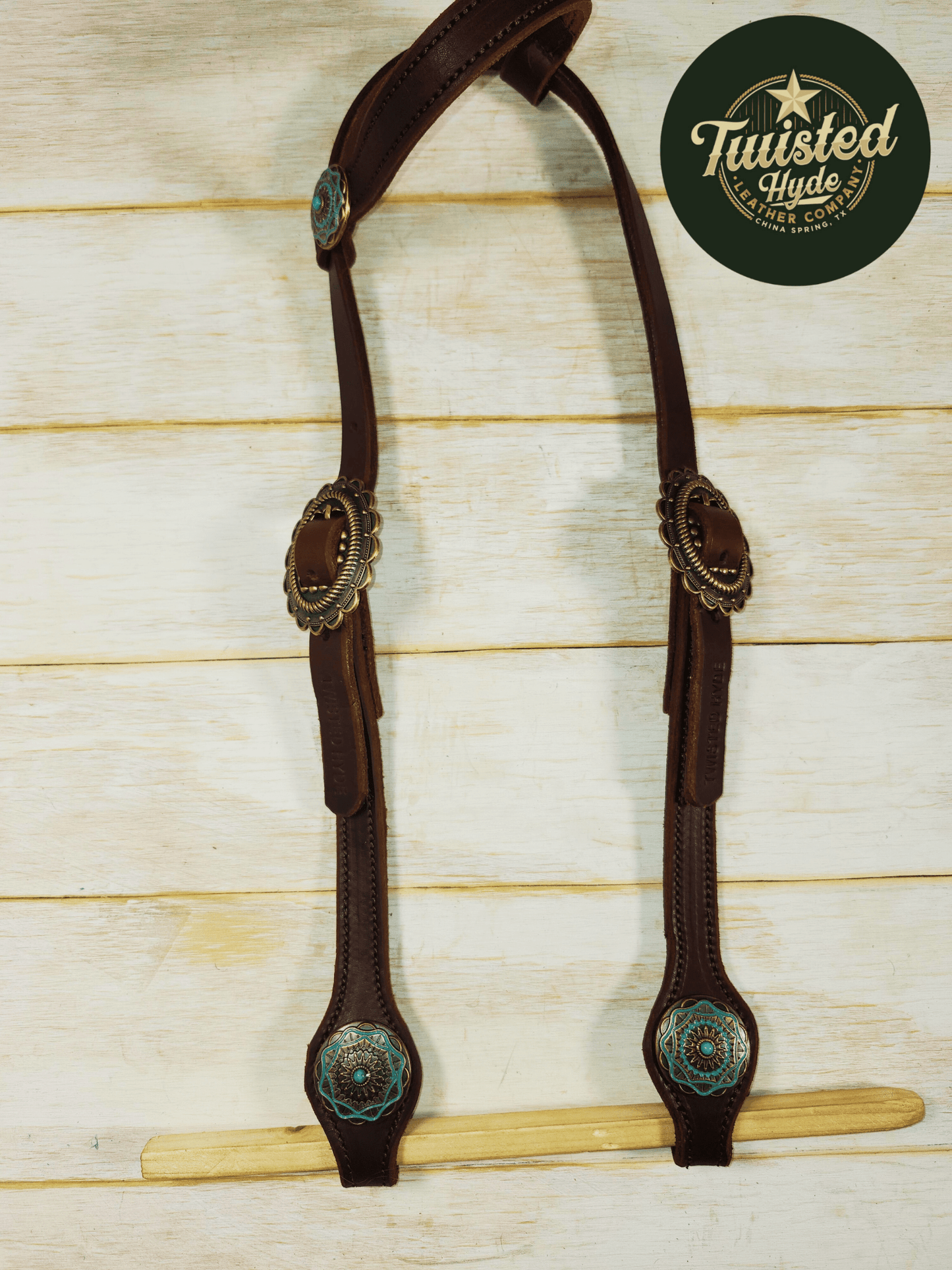 Hot Oiled Single Ear Headstall - Twisted Hyde Leather Co.