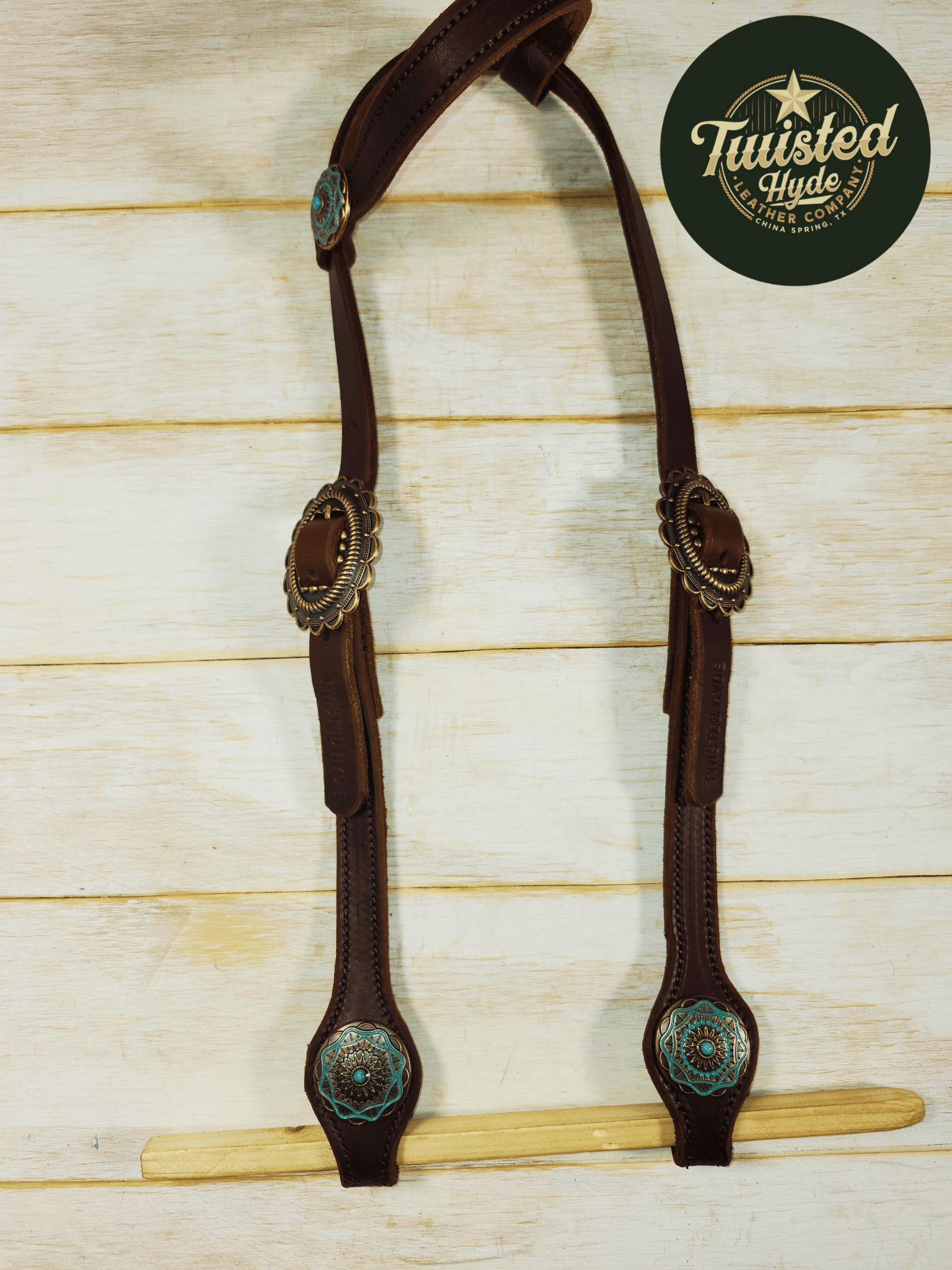 Hot Oiled Single Ear Headstall - Twisted Hyde Leather Co.