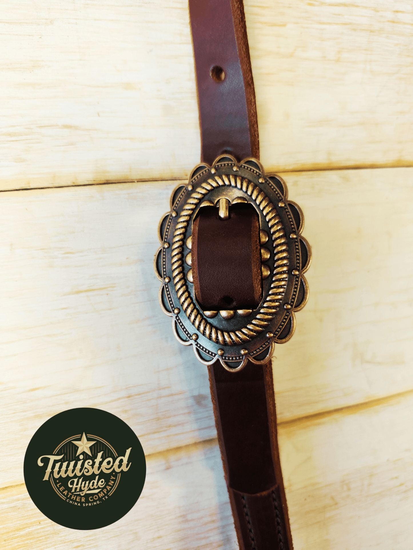 Hot Oiled Single Ear Headstall - Twisted Hyde Leather Co.
